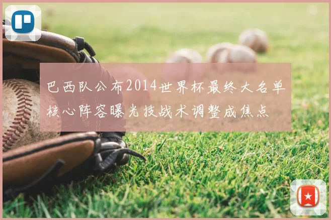 巴西队公布2014世界杯最终大名单核心阵容曝光技战术调整成焦点